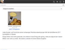 Tablet Screenshot of biokartoffel-versand.de